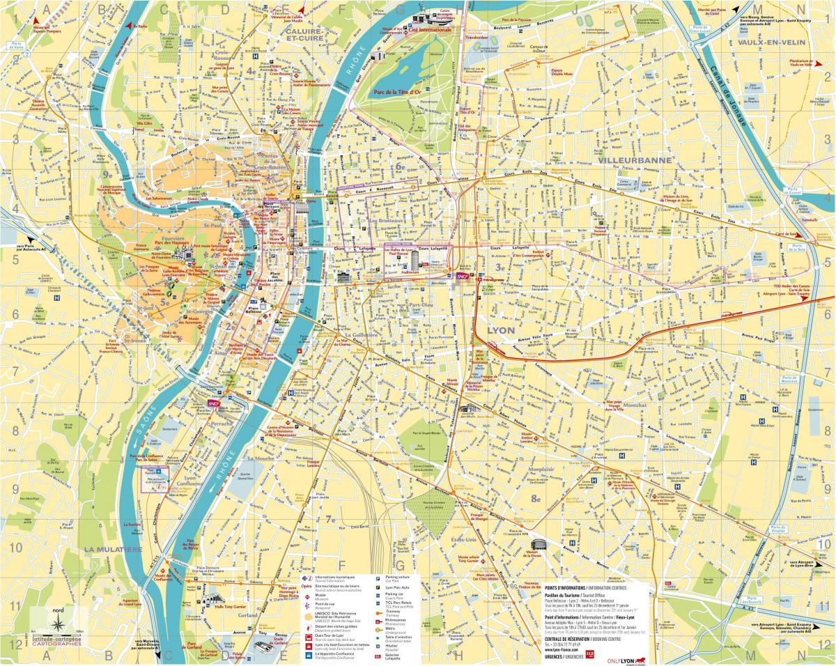 mapa de Lyon tenda