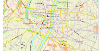 Lyon atraccións turísticas mapa