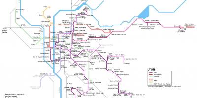 Lyon tren mapa