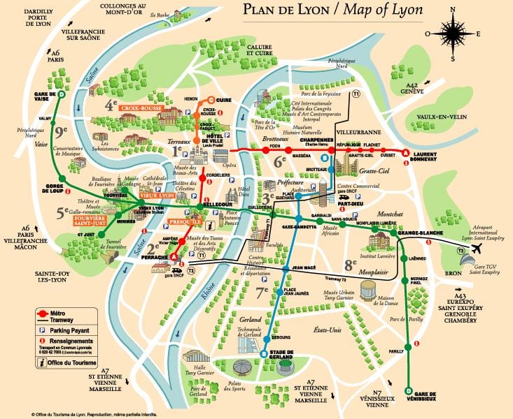mapa de paseo a pé mapa