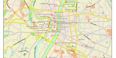 Lyon atraccións turísticas mapa