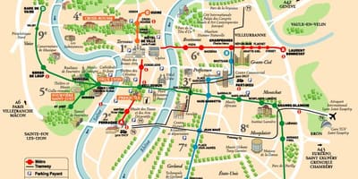 Mapa de paseo a pé mapa