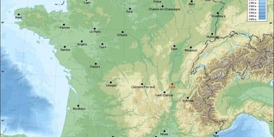 Mapa de Lyon xeográfica